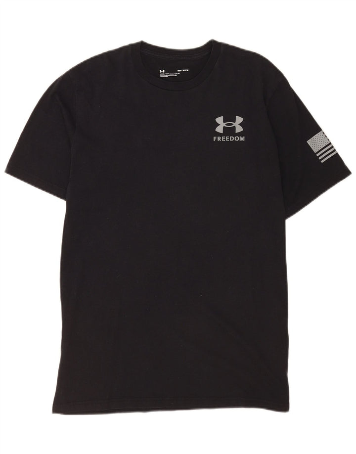 Under Armour Herren Grafik T-Shirt Top Medium Schwarz Sport