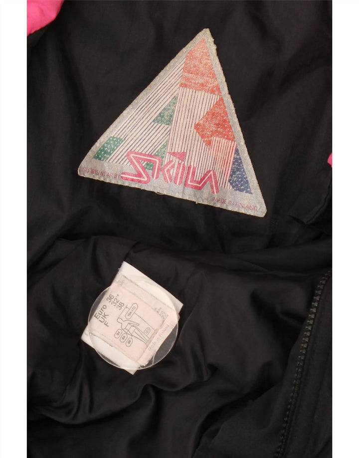 Skila Damen Übergroße Windjacke EU 36 Small Black Colourblock