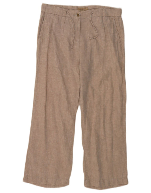 Dack's Damen-Hose mit entspannter Passform, mittelgroß, W28, L25, Beige