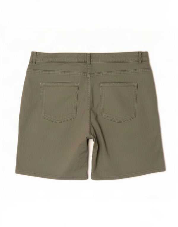 Fat Face Damen Jeansshorts UK 12 Medium W30 Grüne Baumwolle