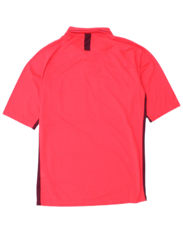 Nike Herren Dri Fit Poloshirt Mittelrosa Farbblock-Polyester