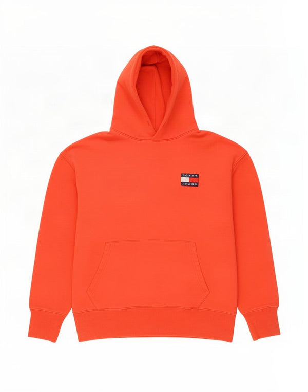 Tommy Hilfiger Herren-Kapuzenpullover, groß, rote Baumwolle