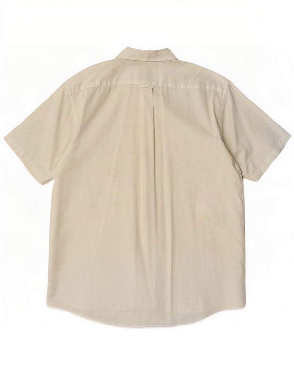 Lacoste Herren Kurzarmhemd Größe 42 Large Weiß