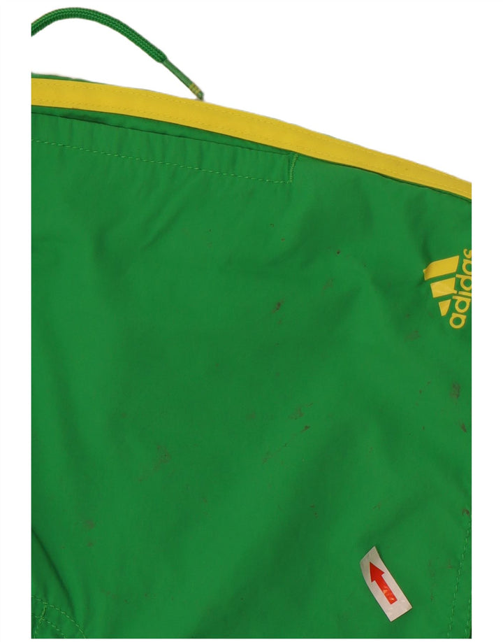 Adidas Herren-Badeshorts, klein, grünes Nylon