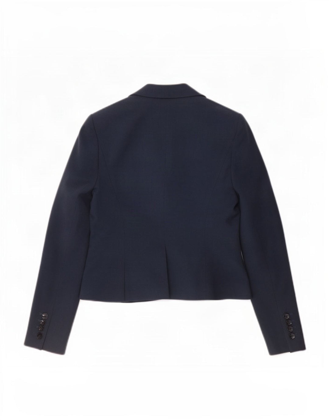 L.K. Bennett Damen-Blazerjacke mit 1 Knopf, UK 10, Größe S, Marineblau, Polyester