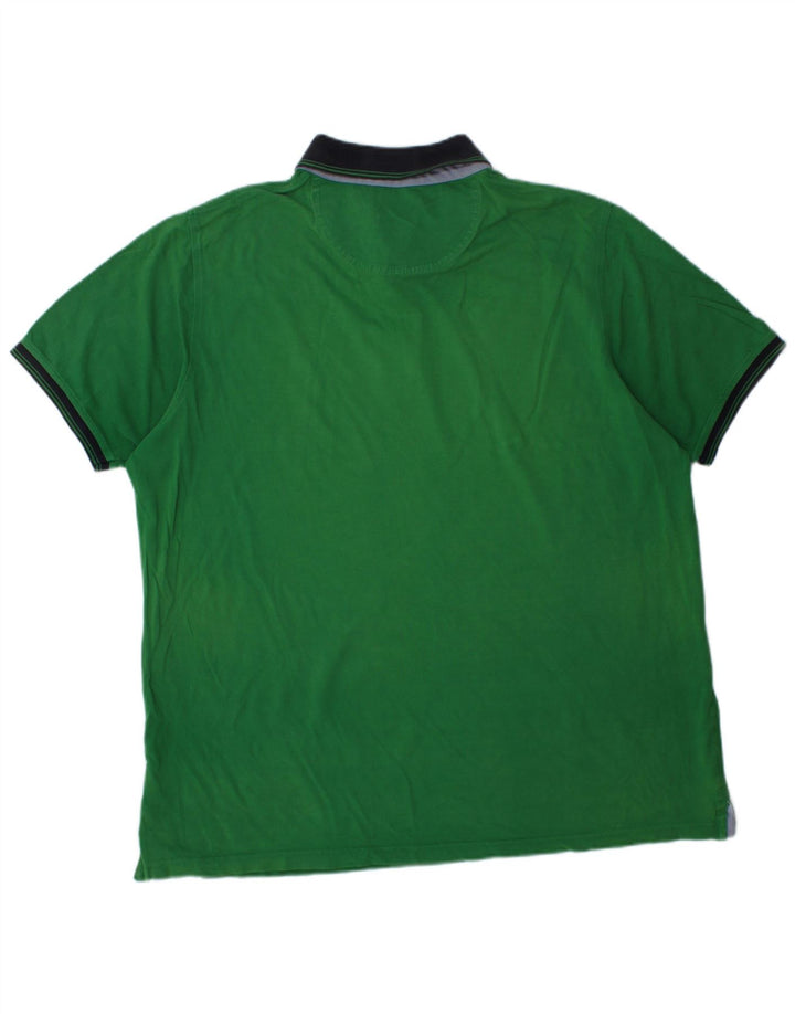 Bugatti Herren Poloshirt 3XL Grüne Baumwolle