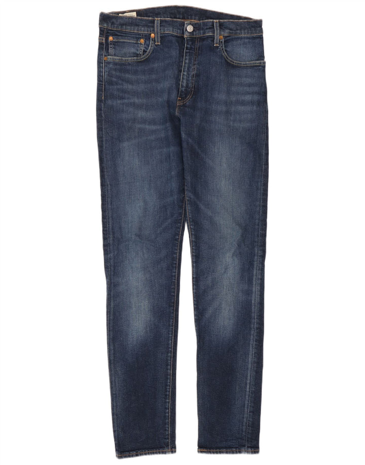 Levi's Herren 512 Slim Tapered Jeans W33 L34 Blaue Baumwolle