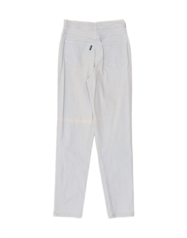 KENNY S Womens Rena Slim Jeans EU 38 Medium W30 L28 Blue Gingham Cotton Vintage Kenny S and Second-Hand Kenny S from Messina Hembry 