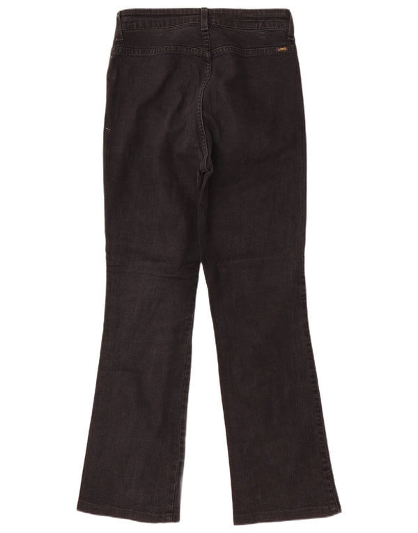 Lee Damen Bootcut-Jeans mit hoher Taille, W31, L30, schwarze Baumwolle