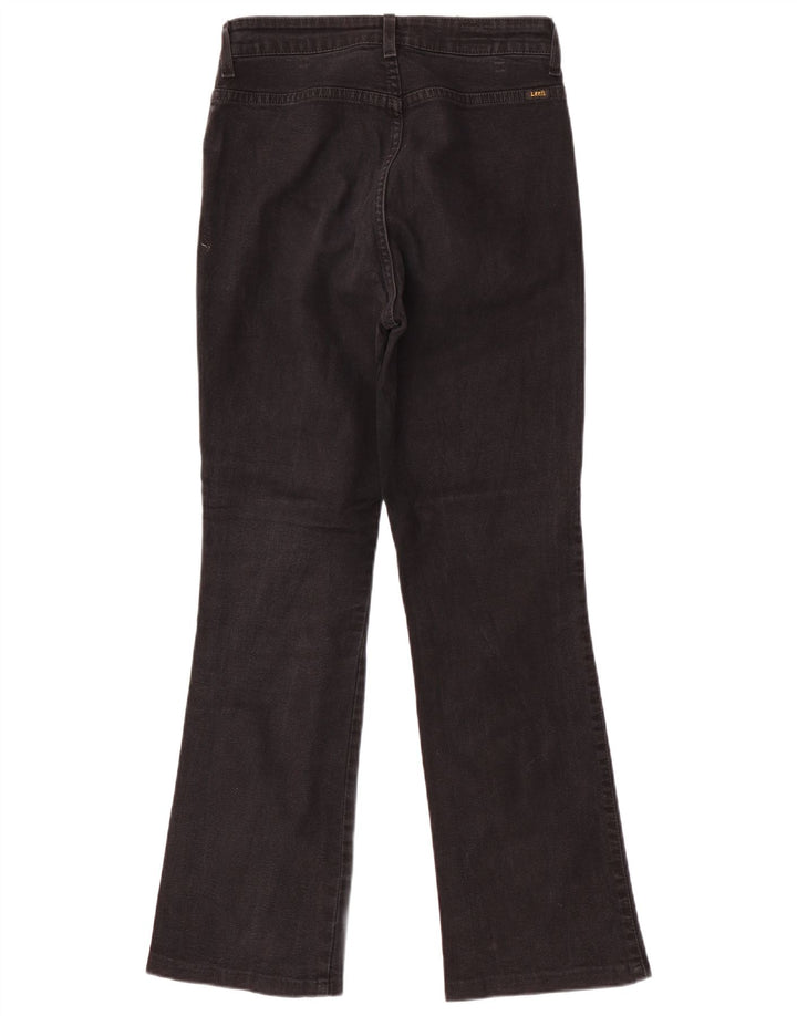 Lee Damen Bootcut-Jeans mit hoher Taille, W31, L30, schwarze Baumwolle