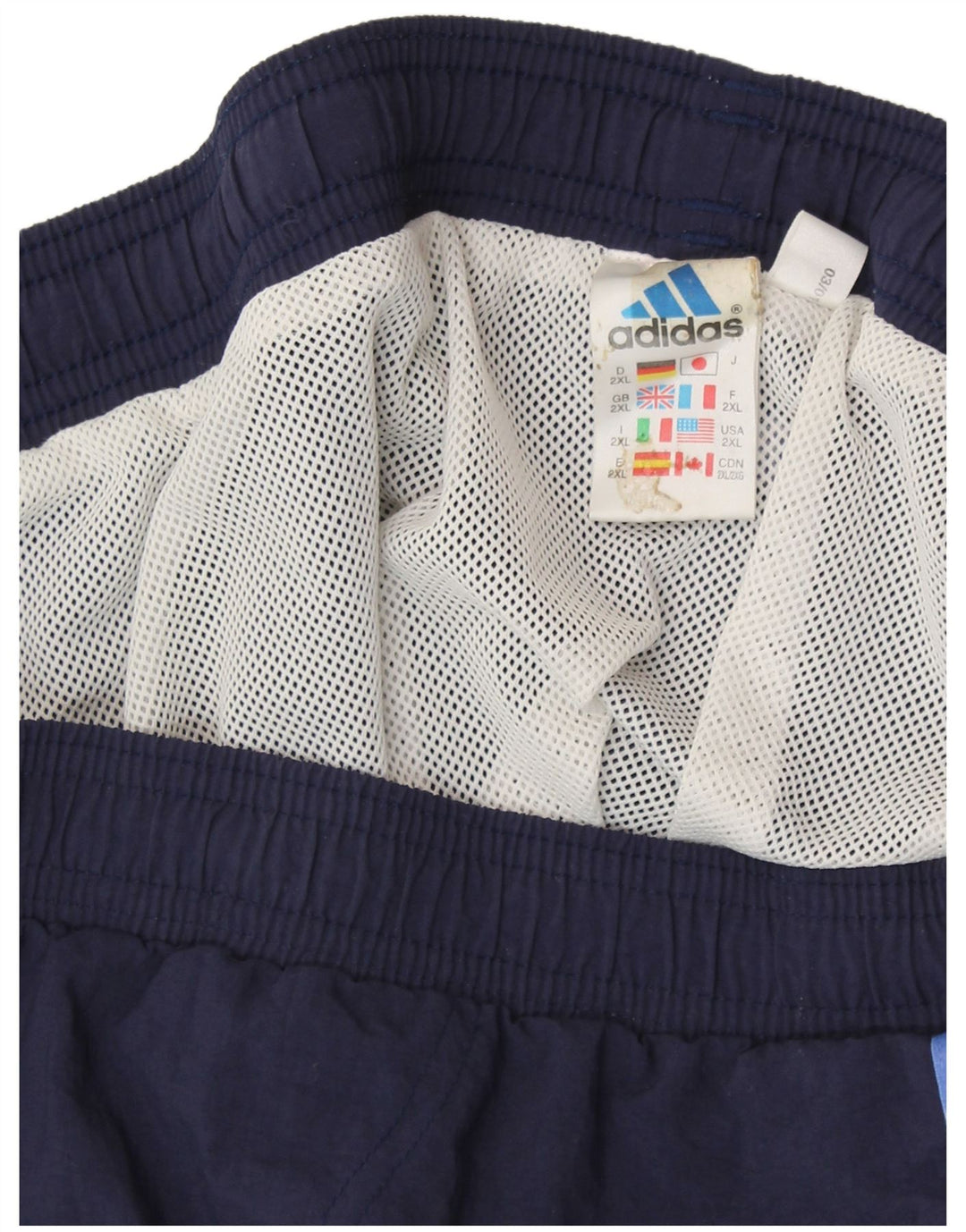 ADIDAS Herren Sportshorts 2XL Marineblau Polyester