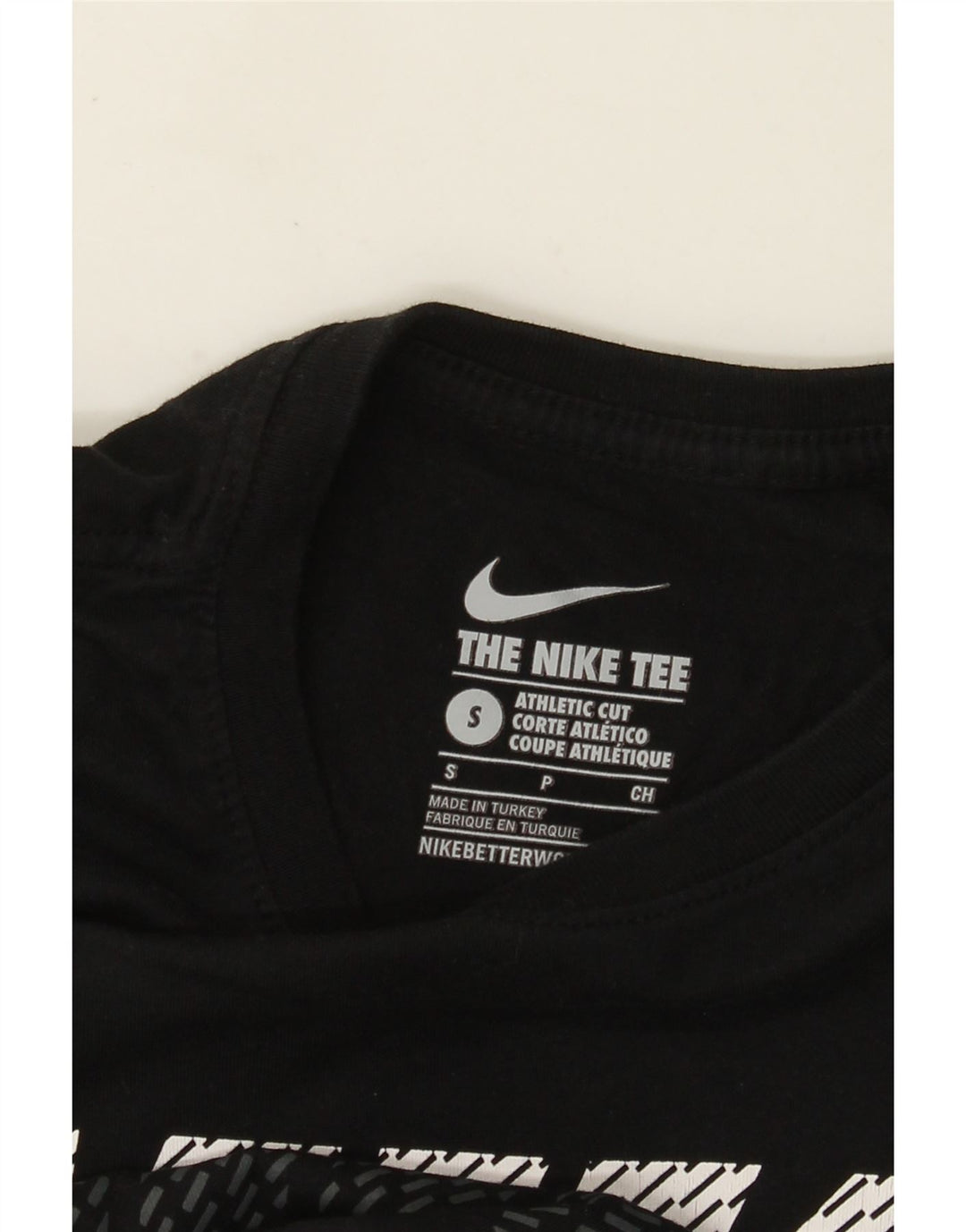 Nike Herren Athletic Cut Graphic T-Shirt Top Small Schwarz