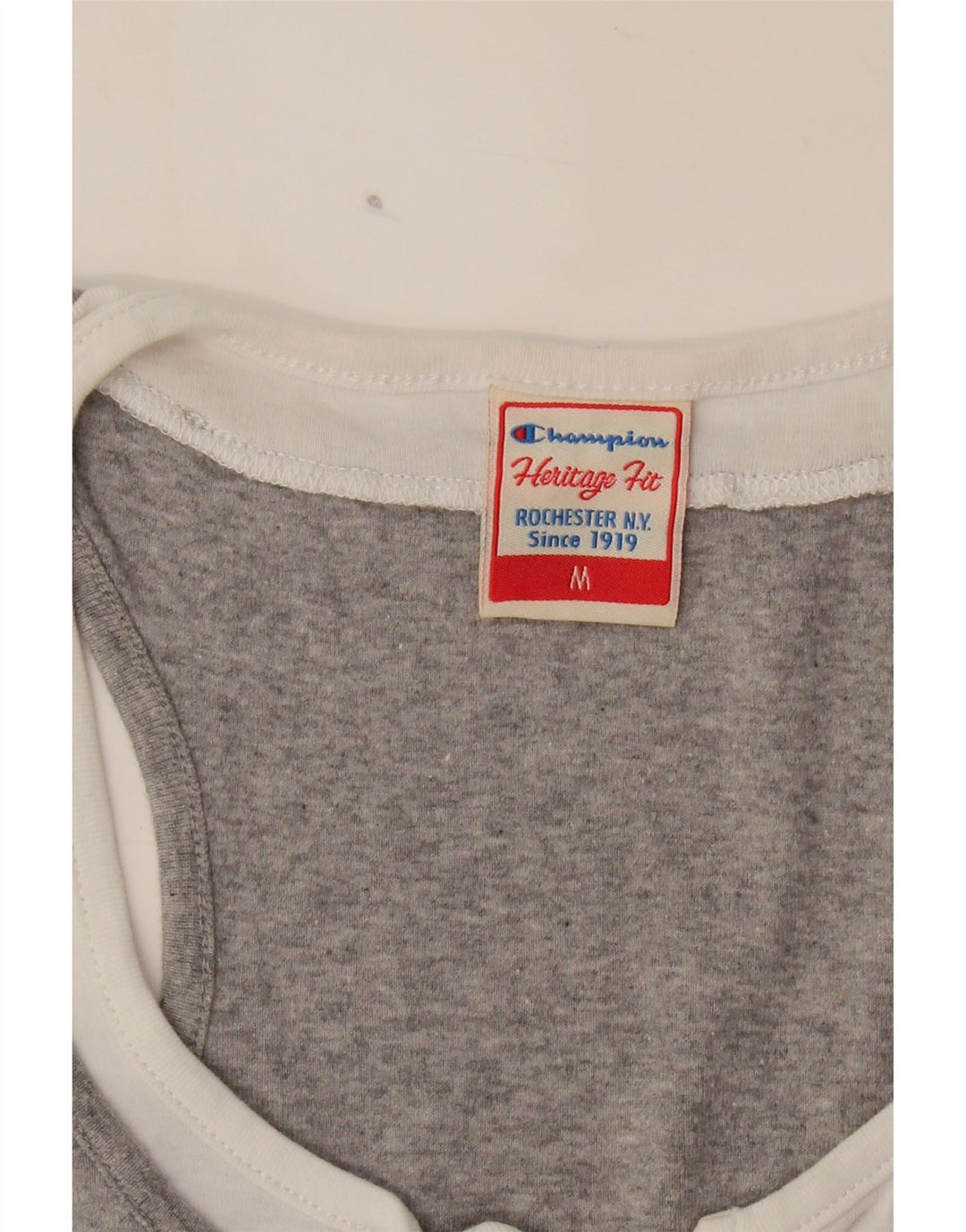 CHAMPION Womens Heritage Fit Vest Top UK 12 Medium Grey Vintage Champion and Second-Hand Champion from Messina Hembry 