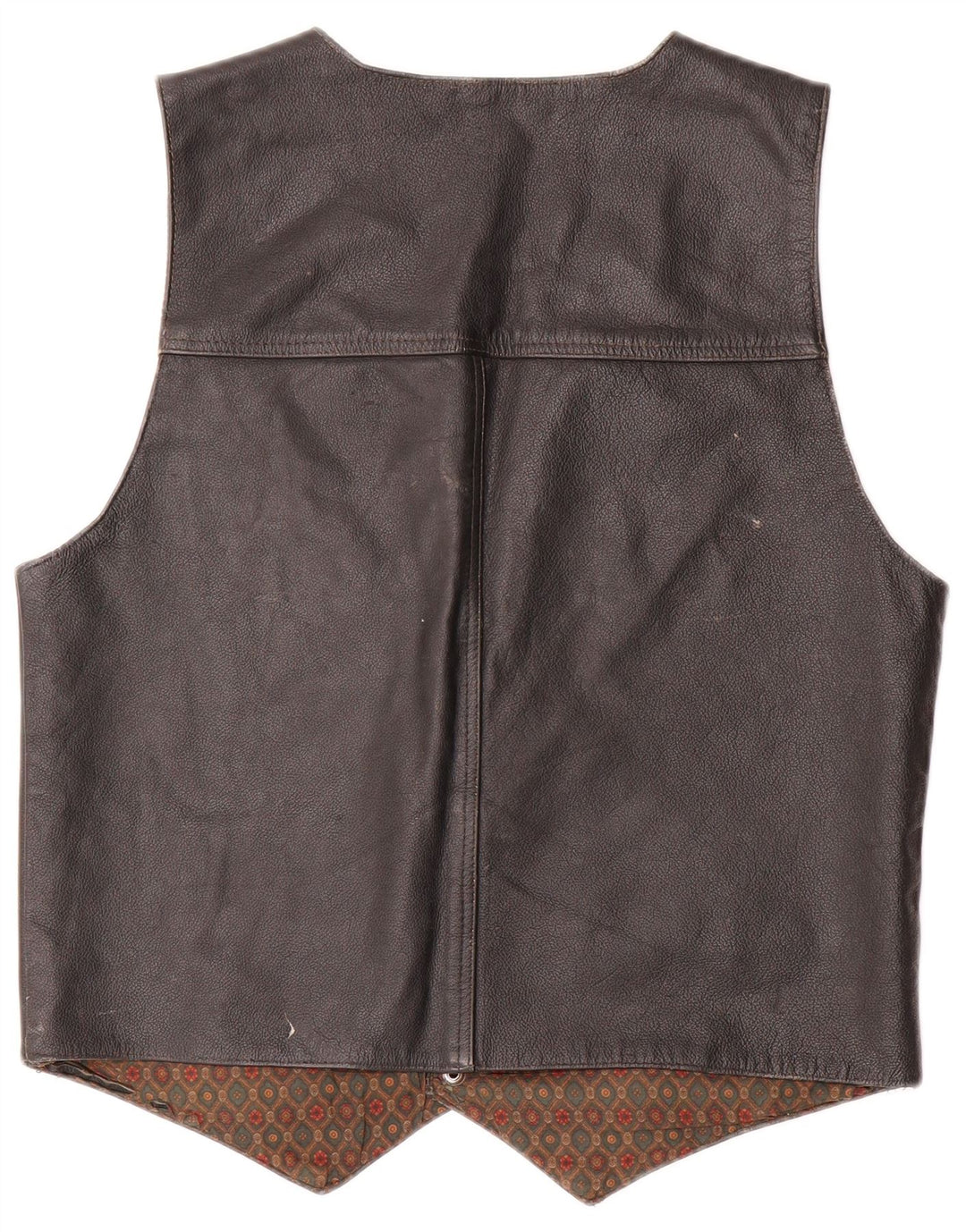 Vintage Herren Lederweste Kleines schwarzes Leder