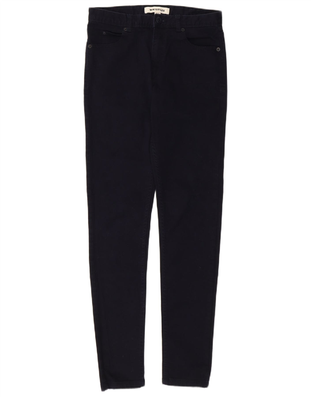 WHISTLE Damen Skinny Jeans W28 L29 Marineblaue Baumwolle