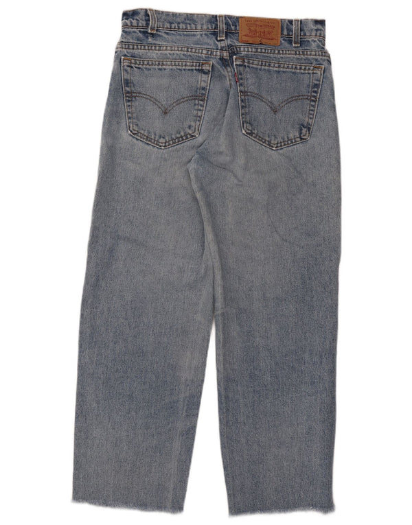Levi's Damen 550 Relaxed Fit High Rise Cropped Jeans W32 L26 Blau