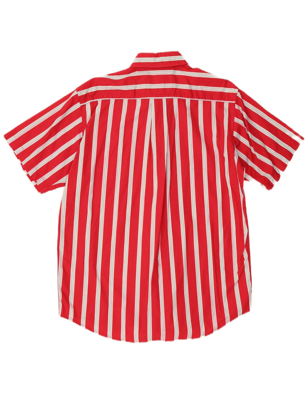 MURPHY & NYE Herren Kurzarmhemd Mittelrot gestreift