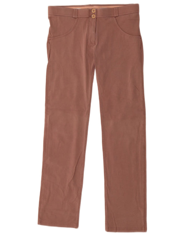Freddy Gerade Freizeithose für Damen UK 12 Mittel W30 L30 Braune Baumwolle