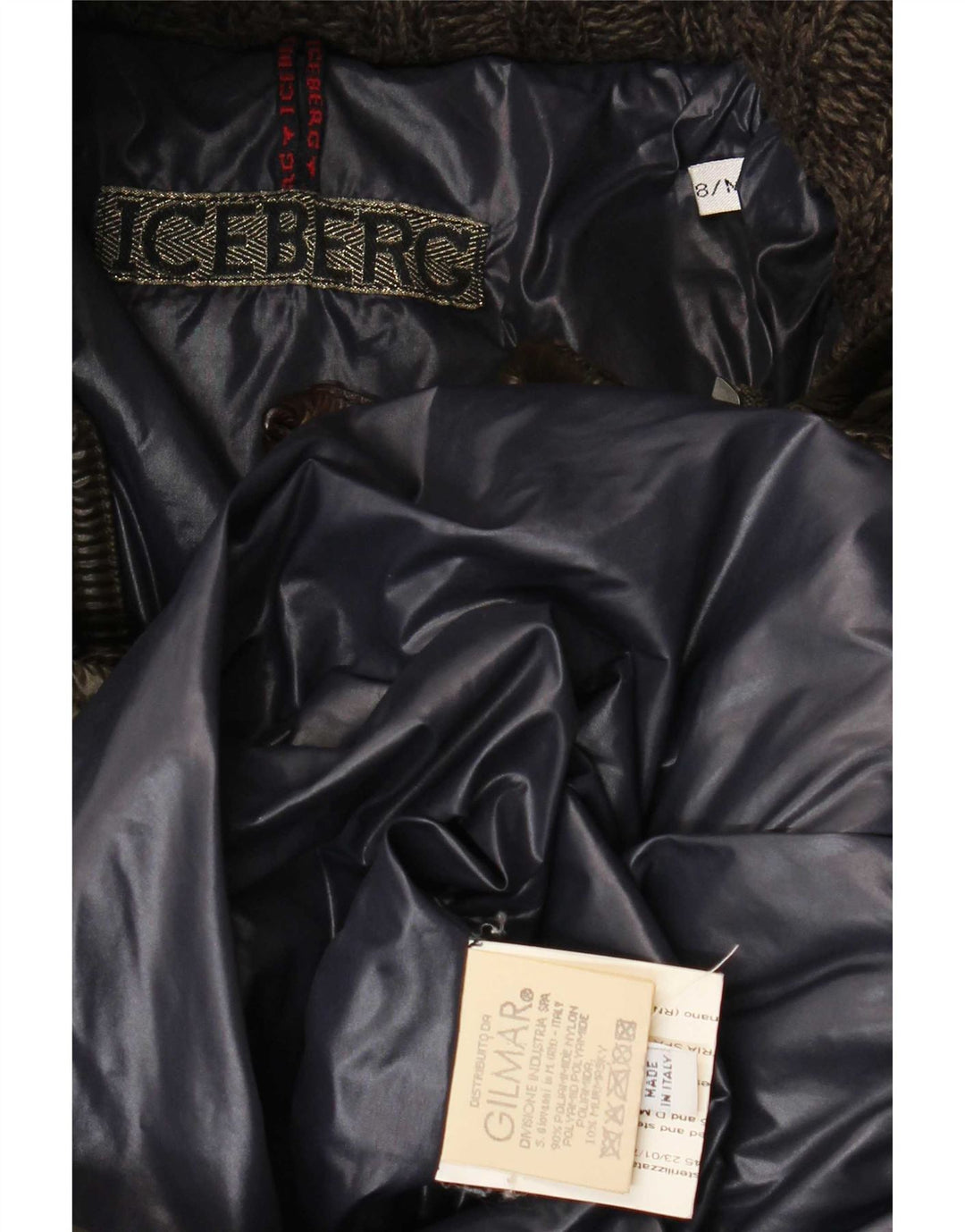 Gepolsterter Mantel mit Kapuze für Damen von Iceberg, US 8 Medium Khaki, Polyamid