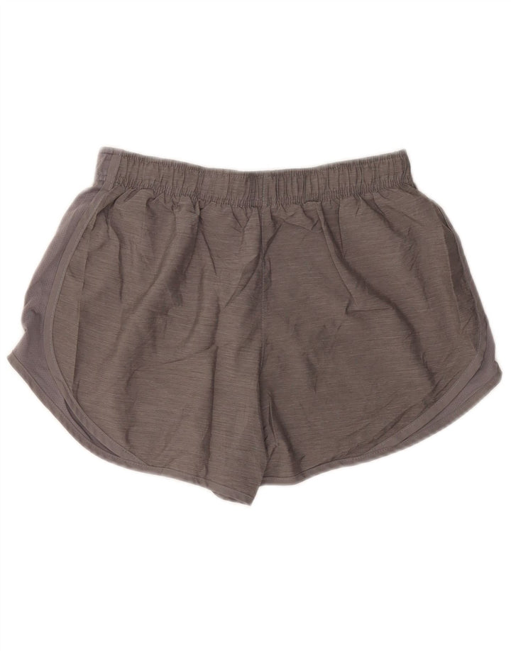 NIKE Damen Dri Fit Sport Shorts UK 14 Mittelgraues Polyester