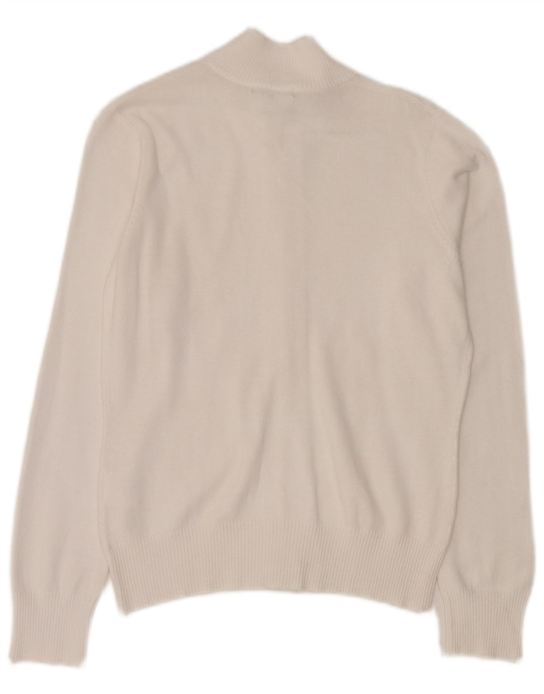 Sergio Tacchini Damen Strickjacke Pullover IT 44 Mittelweiße Baumwolle