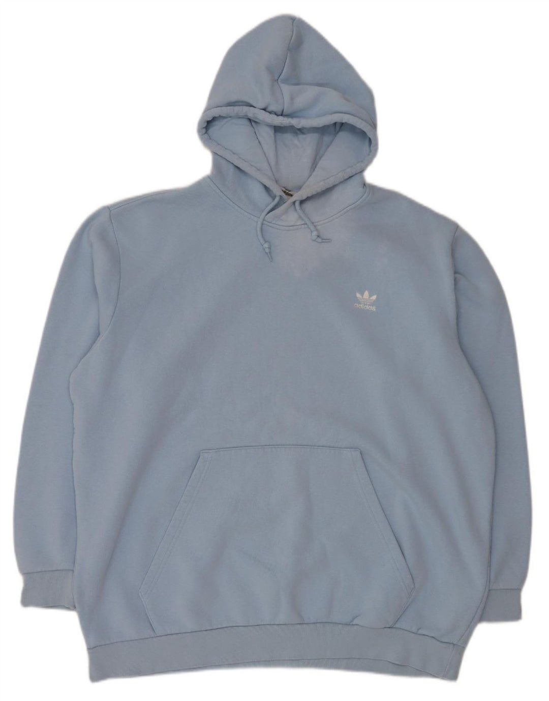 Adidas Herren Kapuzenpullover 2XL Blau Baumwolle