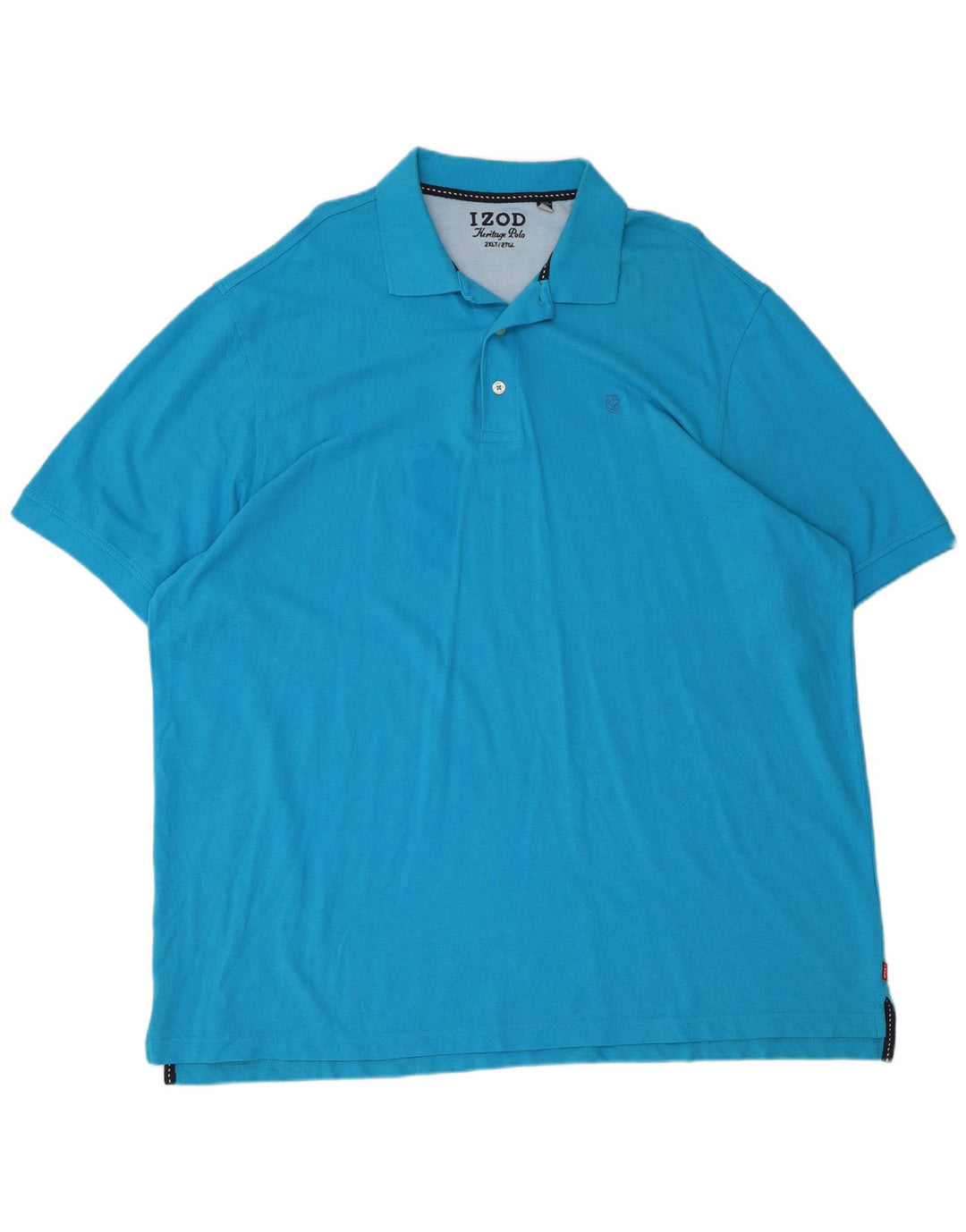 Izod Herren-Poloshirt, groß, Größe 2XL, blaue Baumwolle