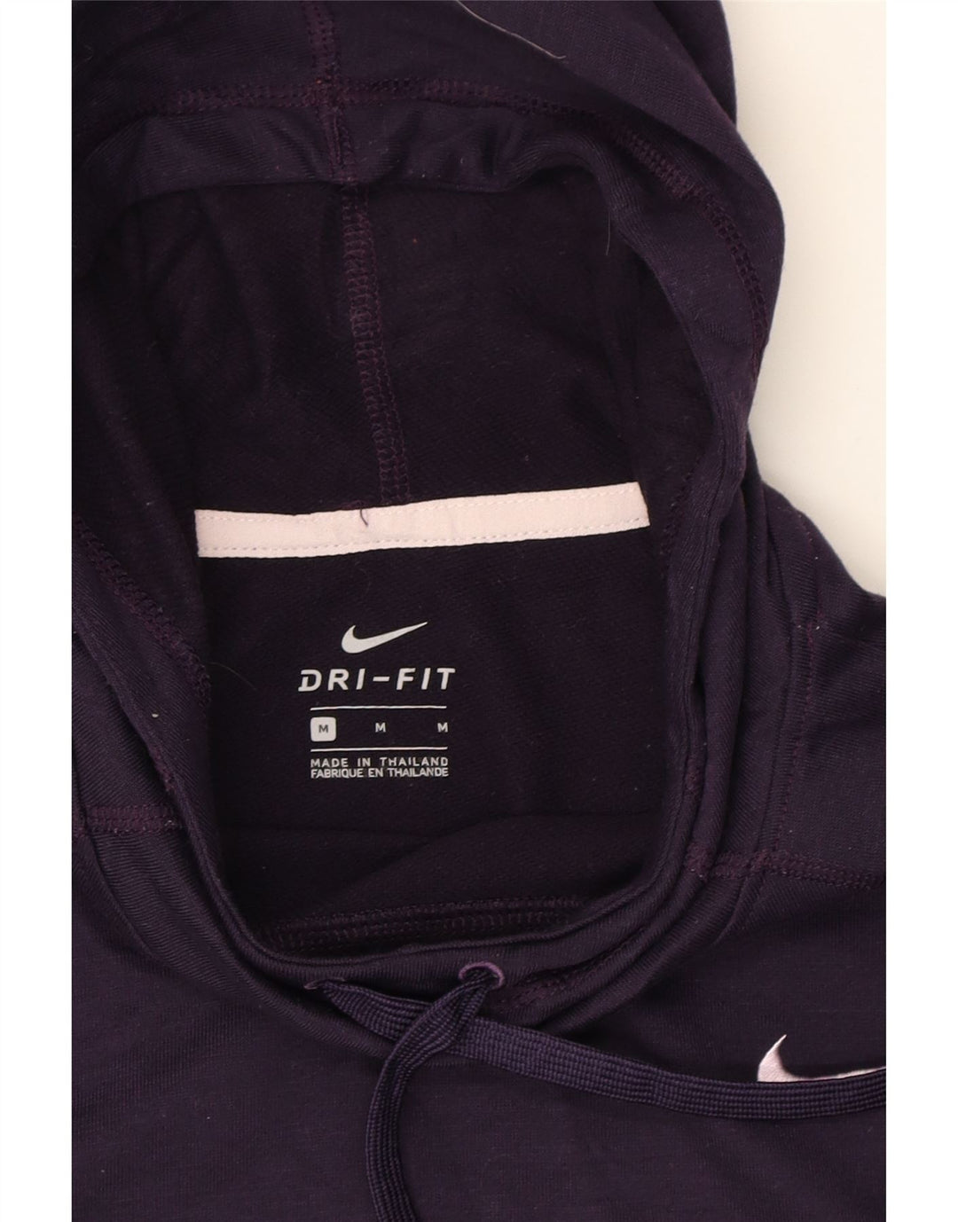 NIKE Womens Graphic Hoodie Jumper UK 14 Medium Purple Polyester Vintage Nike and Second-Hand Nike from Messina Hembry 