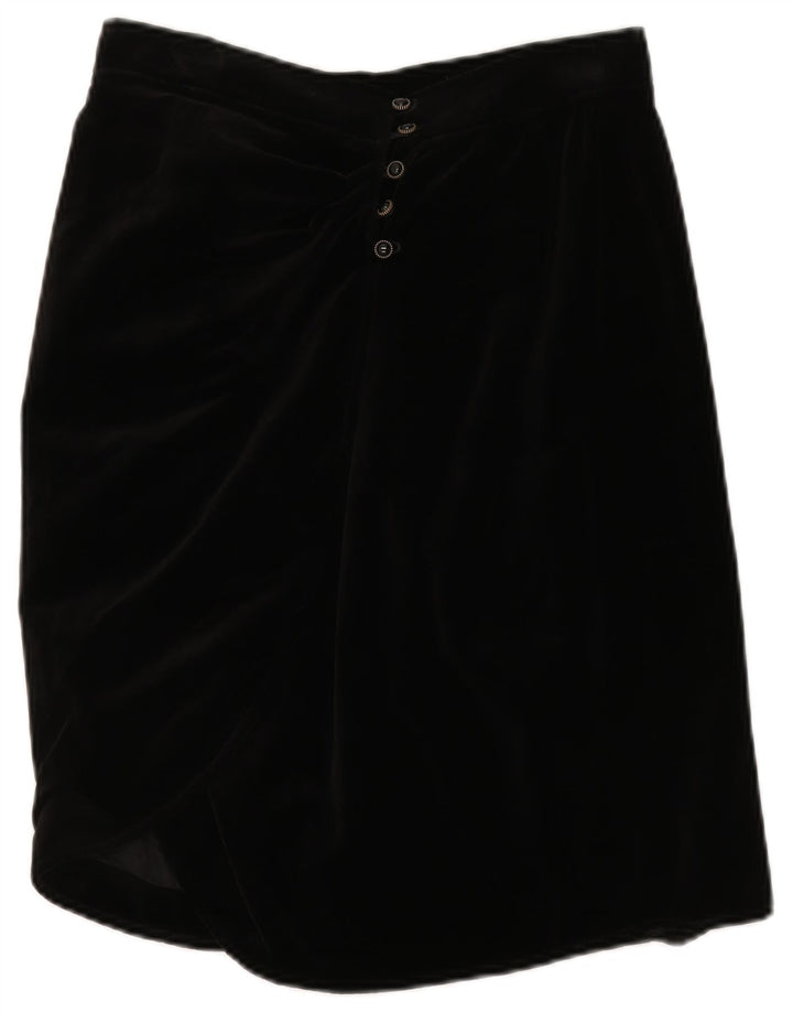 UNGARO Damen Gerader Rock W30 Medium Schwarz