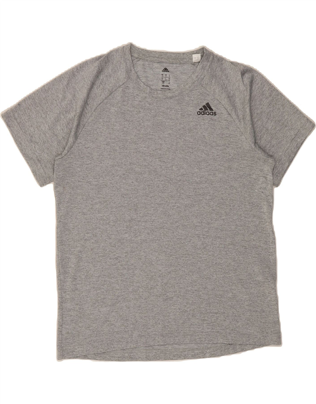 ADIDAS Womens Climalite T-Shirt Top UK 10 Small Grey Flecked Polyester Vintage Adidas and Second-Hand Adidas from Messina Hembry 