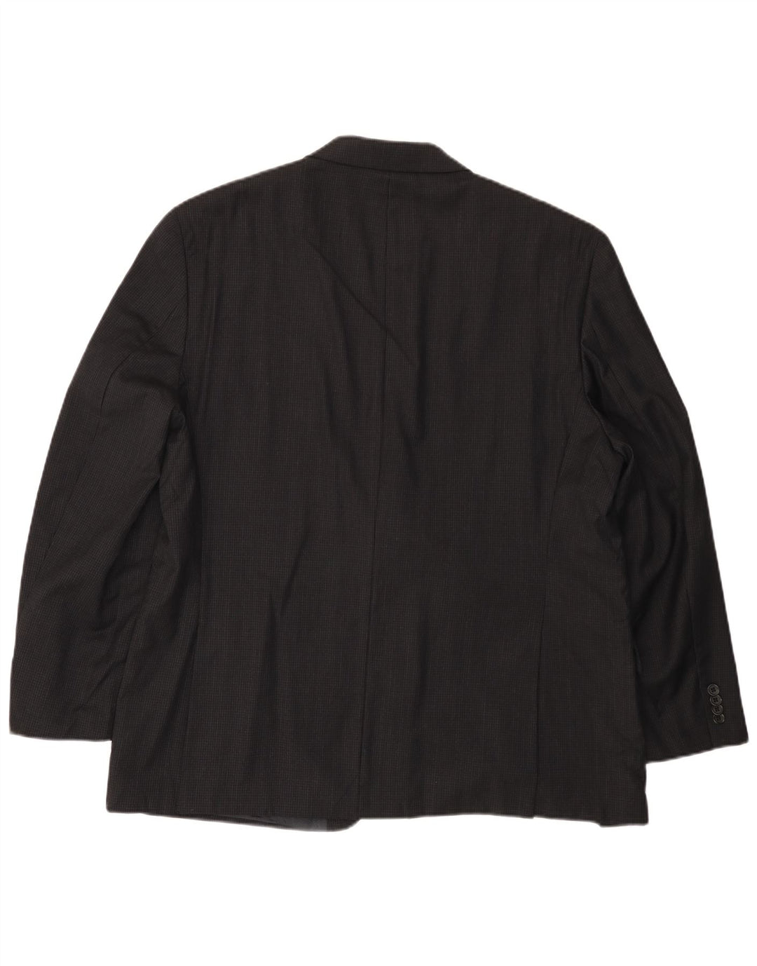 MICHAEL KORS Herren 2-Knopf-Blazerjacke UK 46 3XL Schwarze Wolle