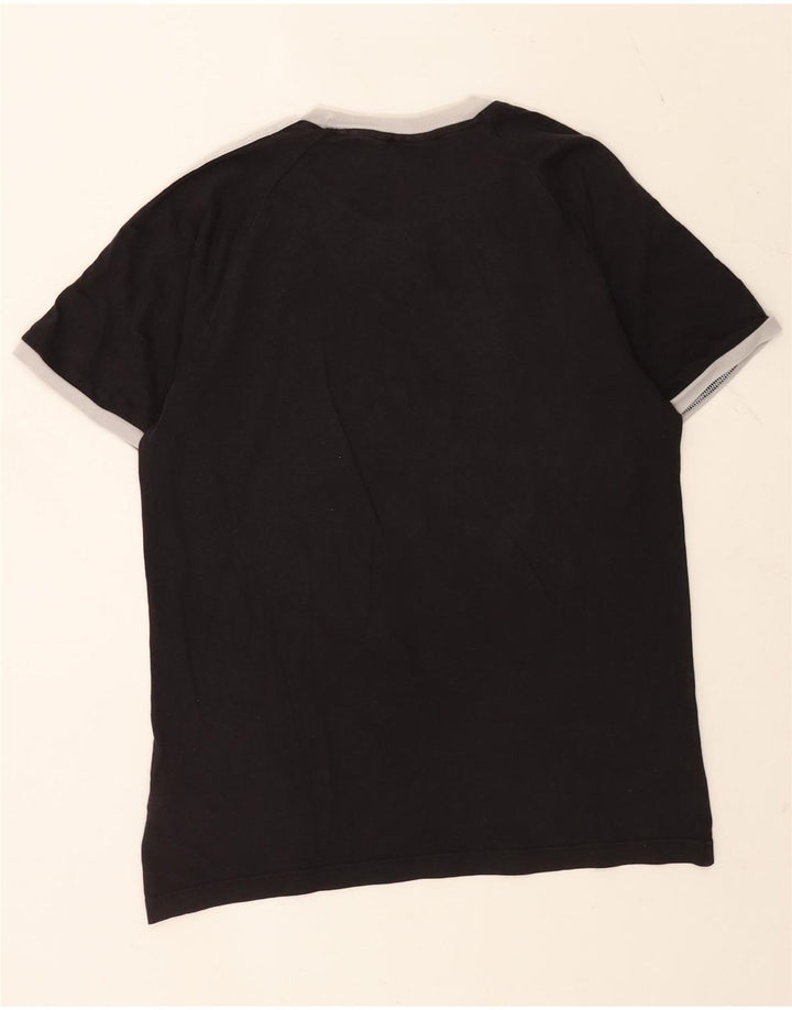 Adidas Herren T-Shirt Top Medium Schwarz Baumwolle