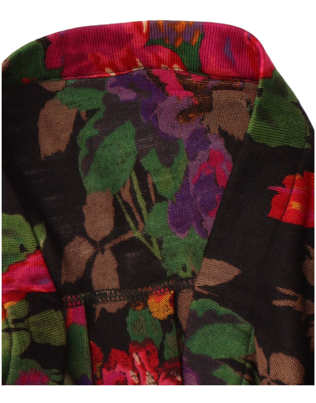Vintage Damen Faltenrock W34 Großes Mehrfarbiges Blumenmuster