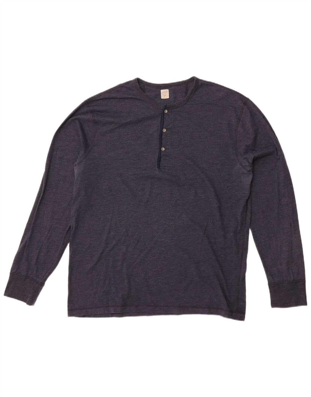 J. Crew Herren-Top, langärmelig, XL, Marineblau, Baumwolle