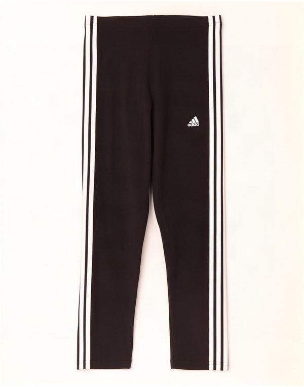 Adidas Damen Tight Fit Leggings UK 12/14 Mittelschwarze Baumwolle