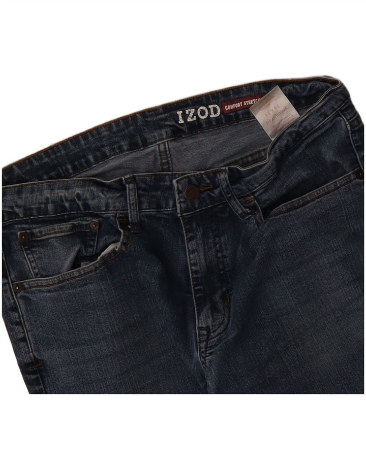 IZOD Herren Comfort Stretch Straight Jeans W34 L34 Blaue Baumwolle