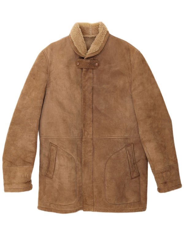 Everest Herren Shearling Jacke IT 54 2XL Beige