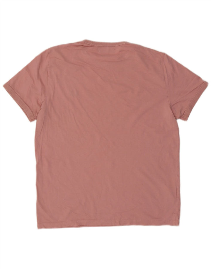 Fred Perry Herren T-Shirt Top Mittelrosa Baumwolle