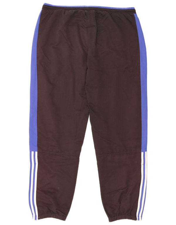 Adidas Mens Tracksuit Trousers Joggers UK 42/44 Large Black Colourblock