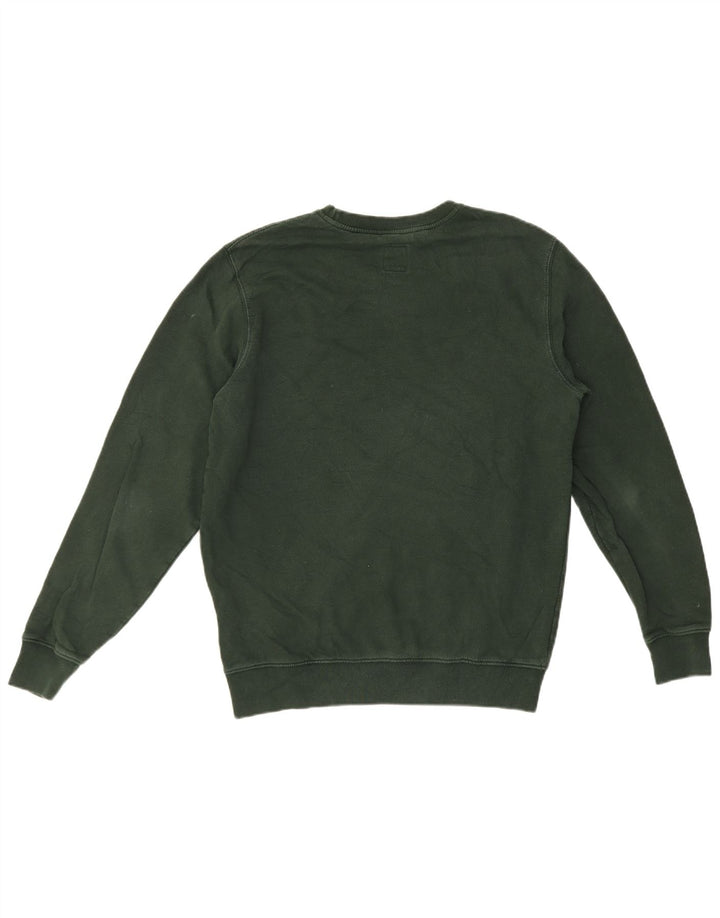 Vans Herren-Sweatshirt mit Grafik, Größe S, grüne Baumwolle