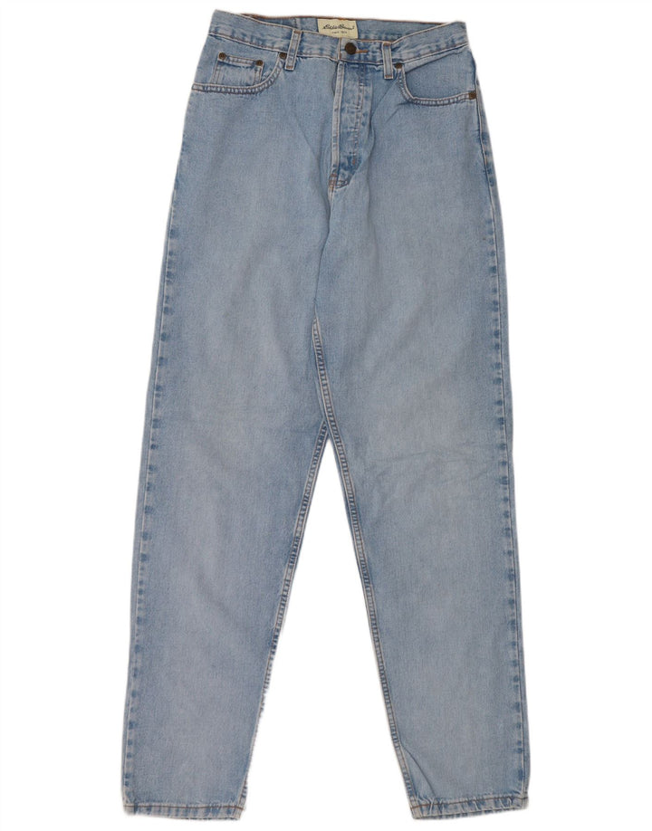 EDDIE BAUER Damen Tapered Jeans US 8 Medium W28 L33 Blaue Baumwolle