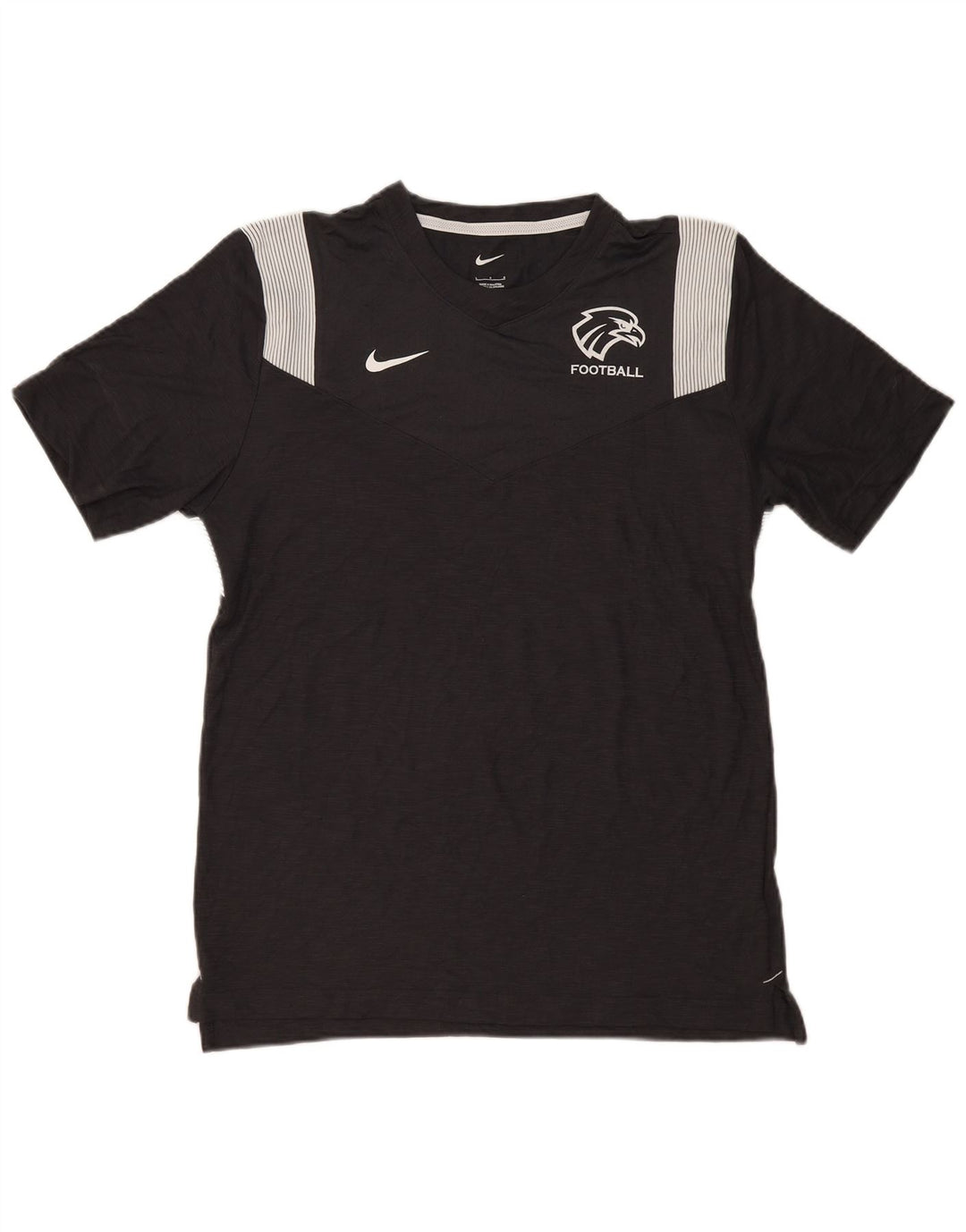 Nike Herren Dri Fit Grafik-T-Shirt-Oberteil, großes schwarzes Nadelstreifen-Polyester