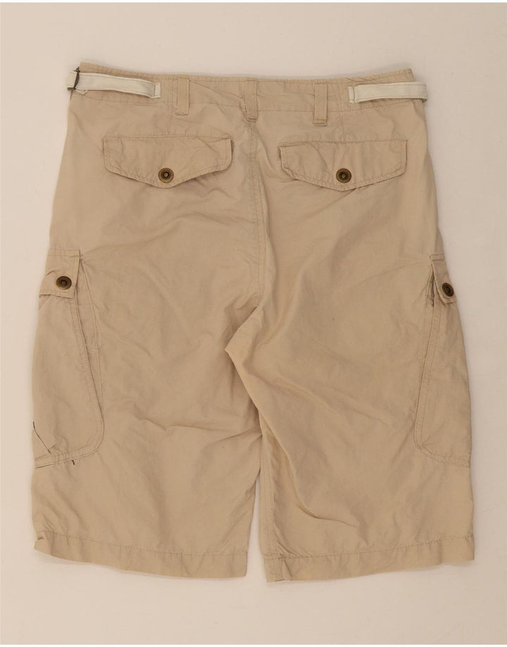 VINTAGE Mens Cargo Shorts IT 46 Small W30 Beige Cotton Vintage Vintage and Second-Hand Vintage from Messina Hembry 