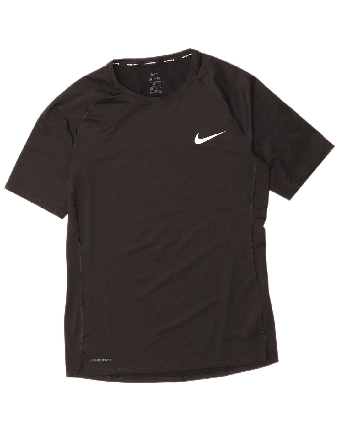 NIKE Herren Tight Fit T-Shirt Top 2XL Schwarz Polyester