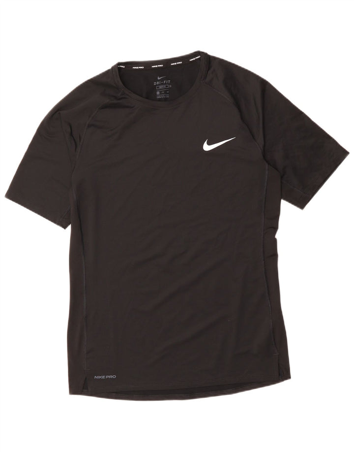 NIKE Herren Tight Fit T-Shirt Top 2XL Schwarz Polyester