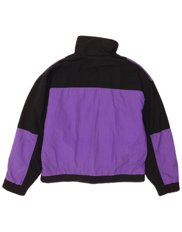 Vintage Herren Anorak Jacke UK 40 Groß Lila Farbblock