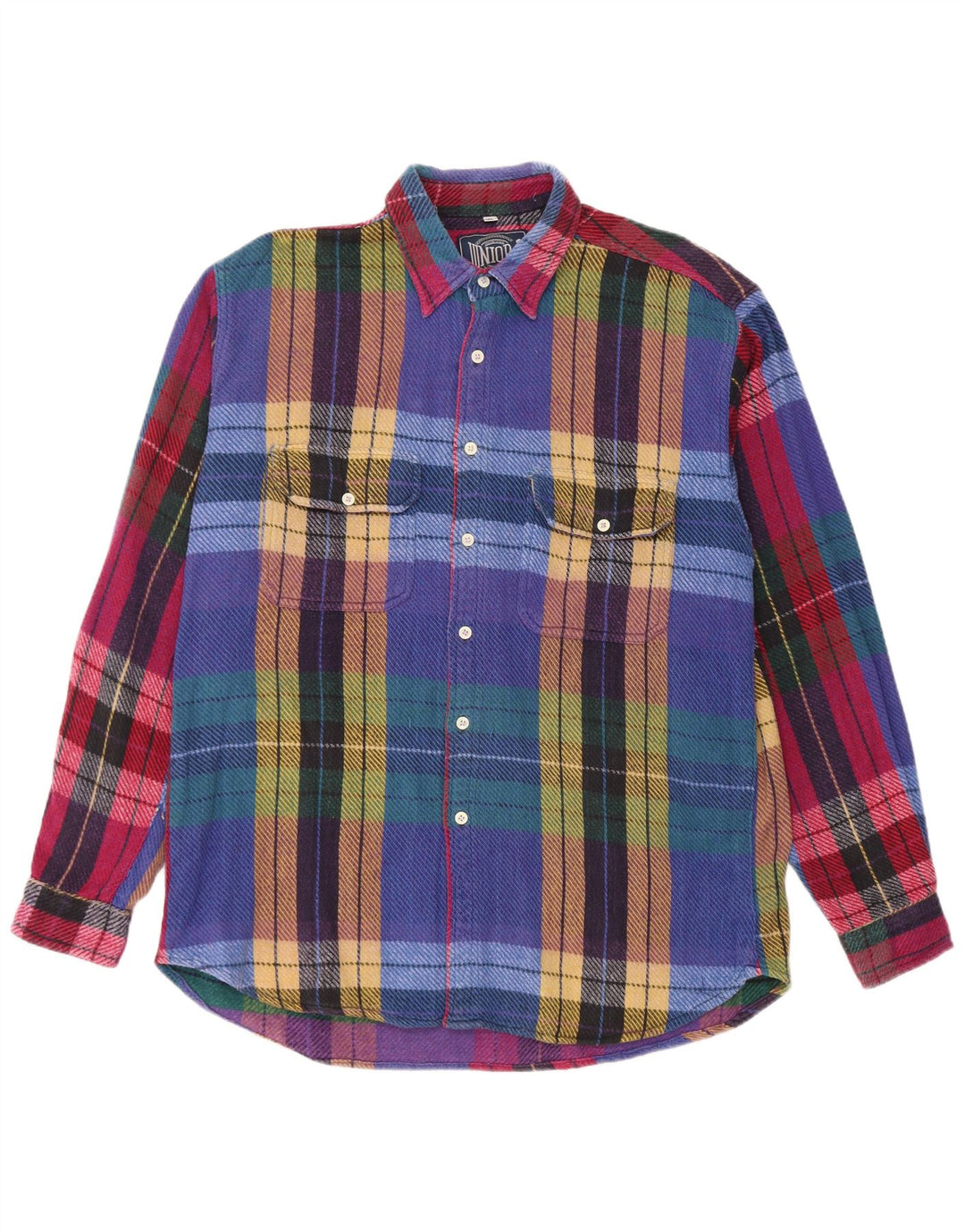 Junior.D Herren-Flanellhemd XL, mehrfarbig, kariert