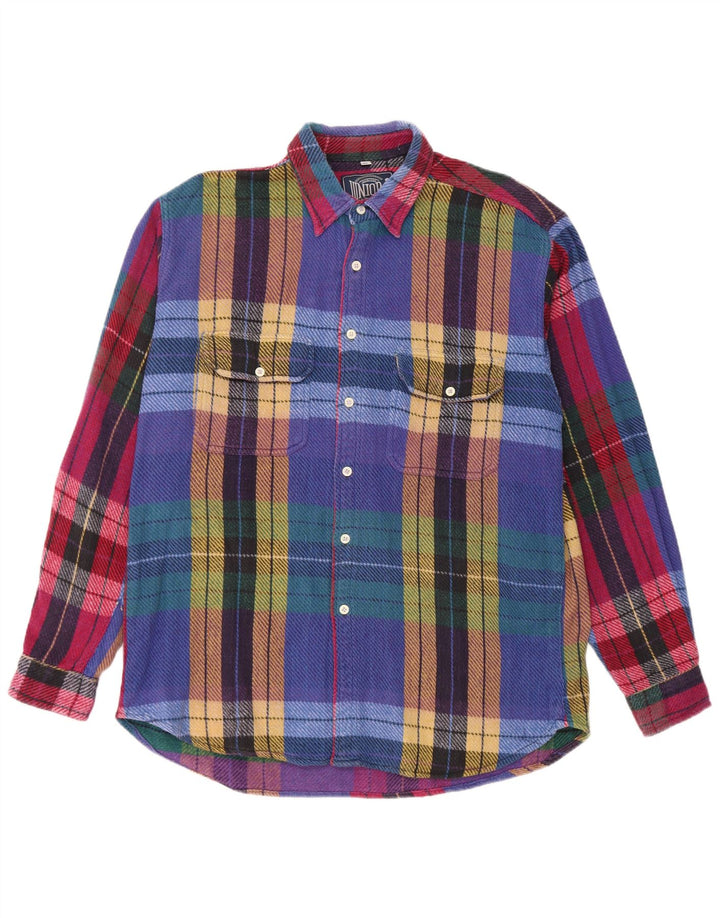 Junior.D Herren-Flanellhemd XL, mehrfarbig, kariert