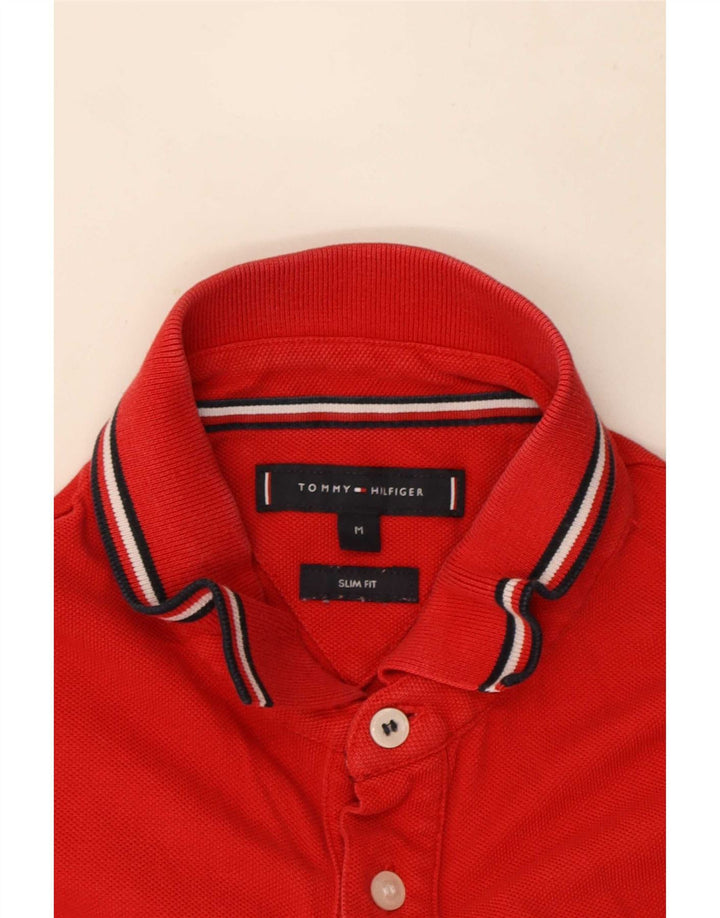 Tommy Hilfiger Herren Slim Fit Poloshirt Mittelrot