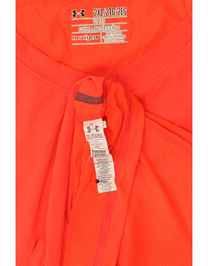 Under Armour Herren Heat Gear Weste Top 2XL Orange Polyester